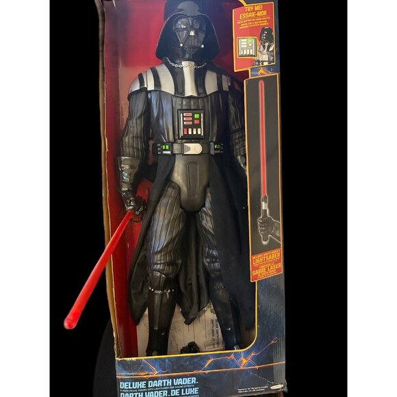 DARTH VADER   Deluxe 31”  STAR WARS  action figure  w/sound And Light Saber - Picture 6 of 17